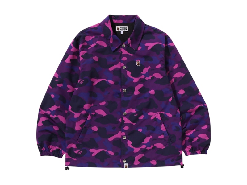 BAPE Color Camo One Point Coach Jacket Paars