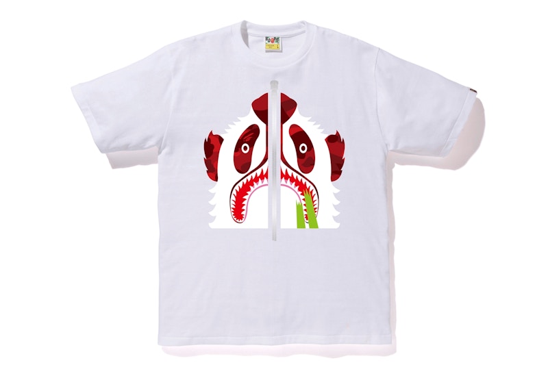 BAPE Color Camo Panda Tee Rood