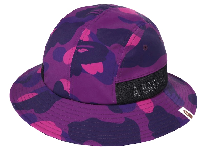 BAPE Color Camo Panel Hat Paars