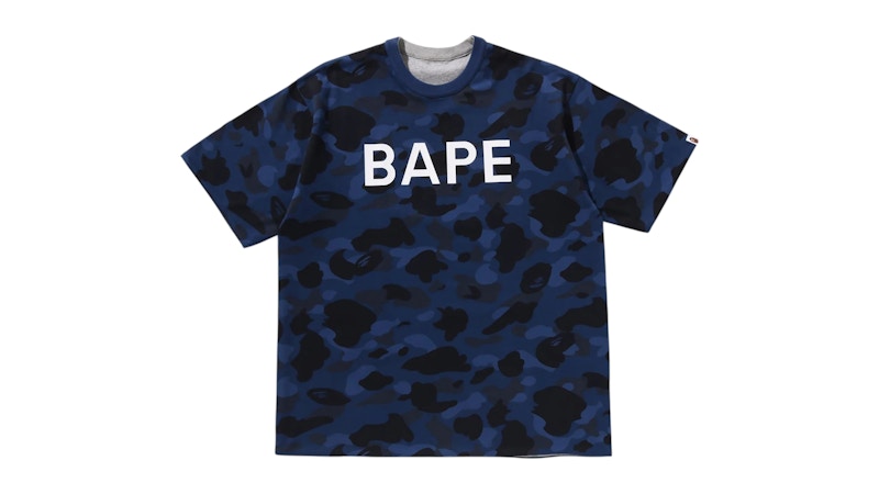BAPE Color Camo Reversible Tee Blauw