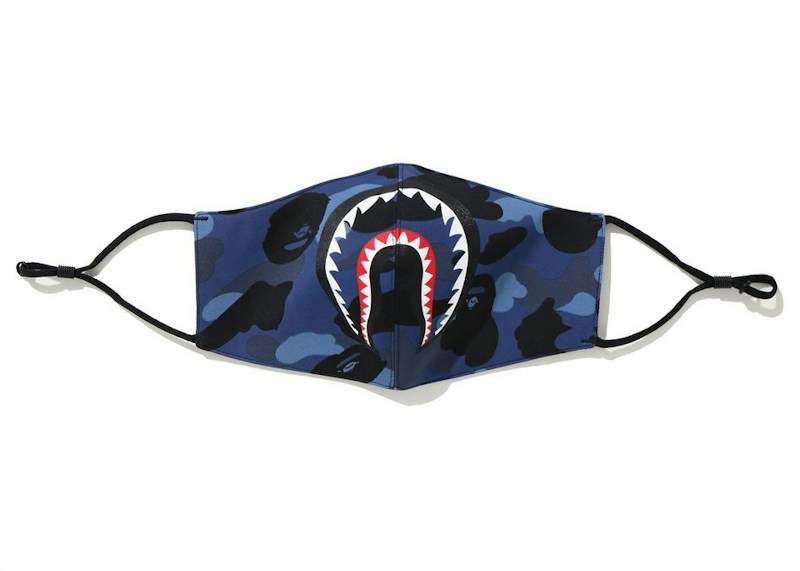 BAPE Color Camo Shark Mask Blauw