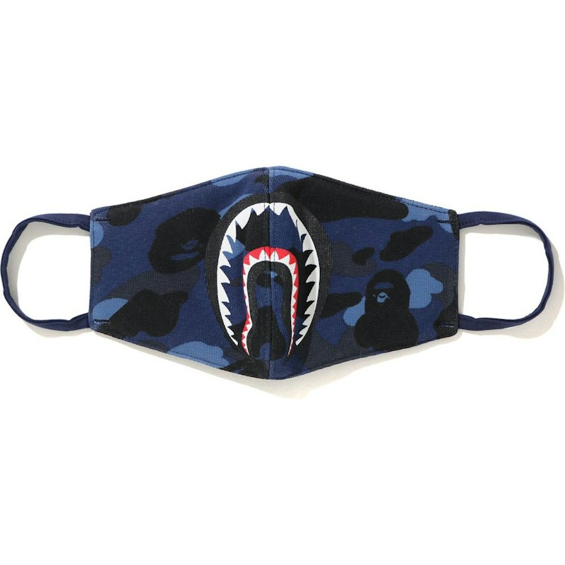 BAPE Color Camo Shark Mask Blauw