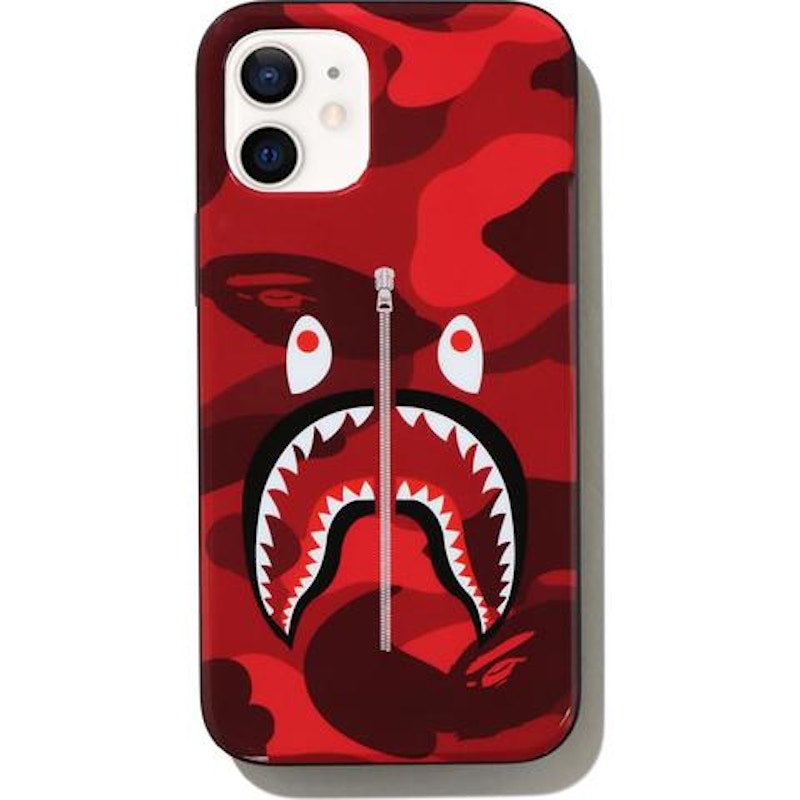 BAPE Color Camo Shark iPhone 12 Mini Case Rood