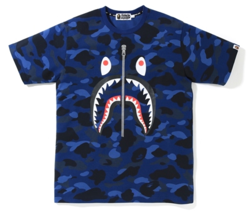 BAPE Color Camo Skark Tee Blauw