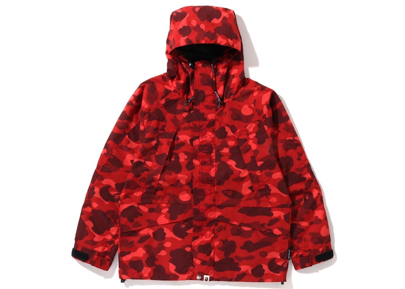 BAPE Color Camo Snowboard Jacket Rood