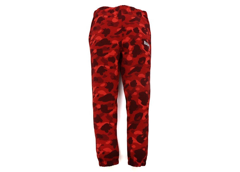 BAPE Color Camo Sweat Pants Rood