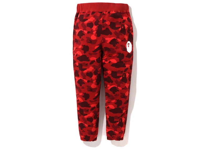 BAPE Color Camo Sweat Pants Rood