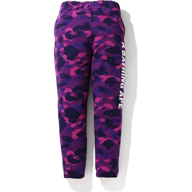 BAPE Color Camo Sweat Pants Paars