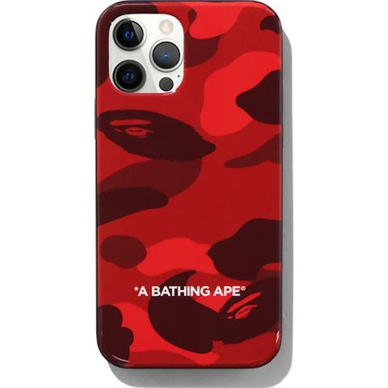 BAPE Color Camo iPhone 12/12 Pro Case Rood