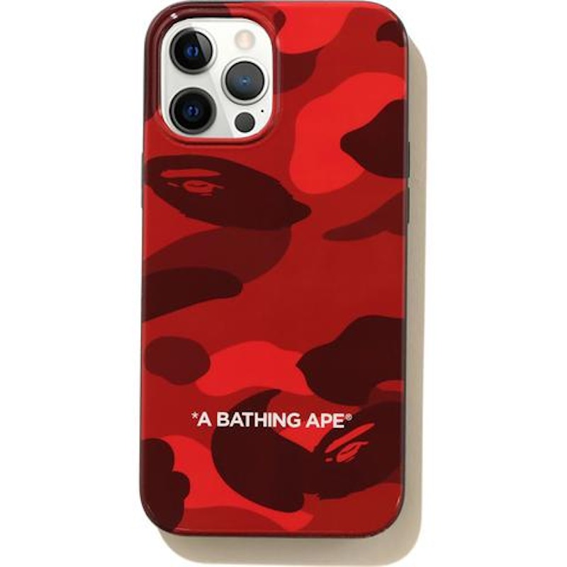 BAPE Color Camo iPhone 12 Pro Max Case Rood