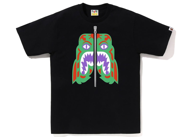 BAPE Colors Tiger Tee Zwart