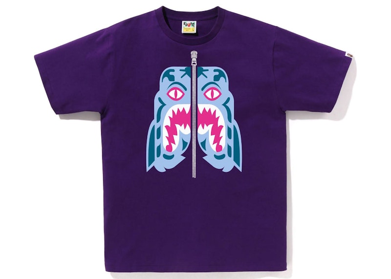 BAPE Colors Tiger Tee Paars