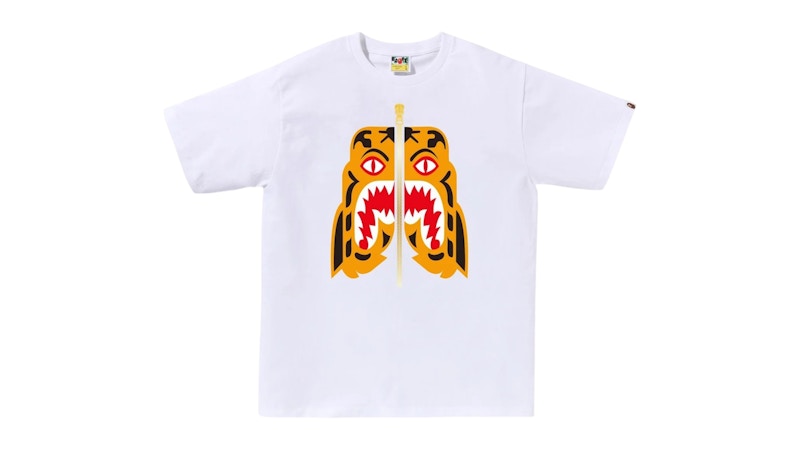 BAPE Colors Tiger Tee Tee Wit