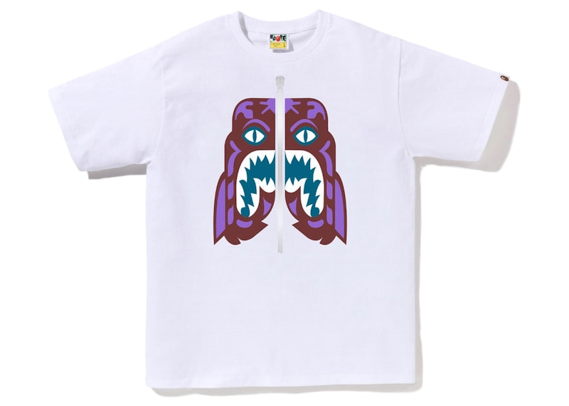 BAPE Colors Tiger Tee Wit