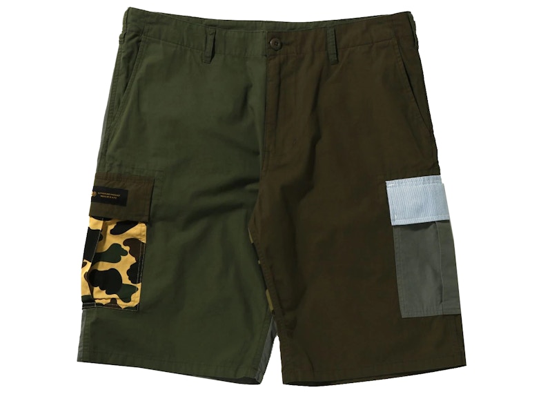 BAPE Crazy Pattern 6 Pocket Wide Fit Shorts Multi Multicolor