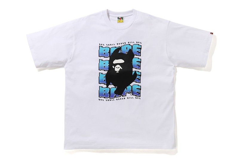 BAPE Distortion Relaxed Tee Wit