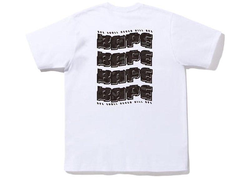BAPE Distortion Tee Zwart