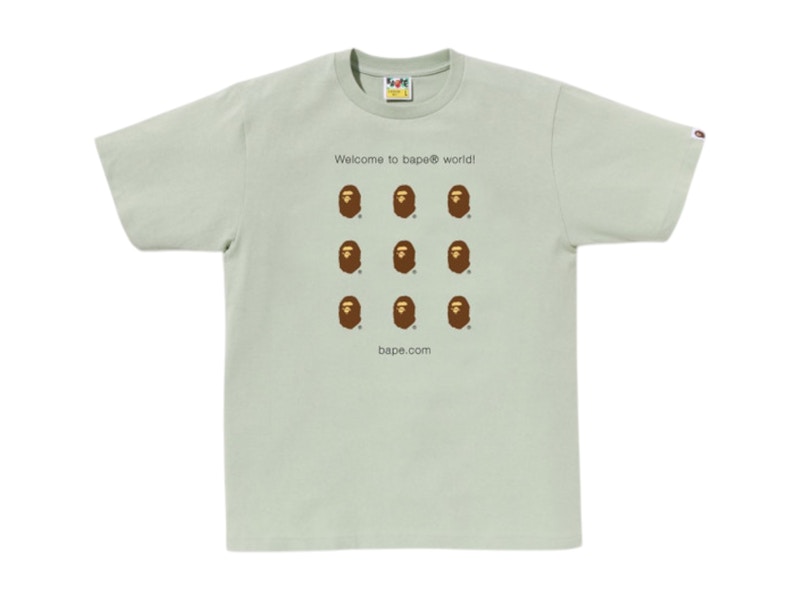 BAPE Dot Com Tee Groen
