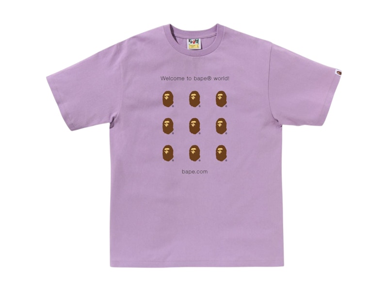 BAPE Dot Com Tee Paars
