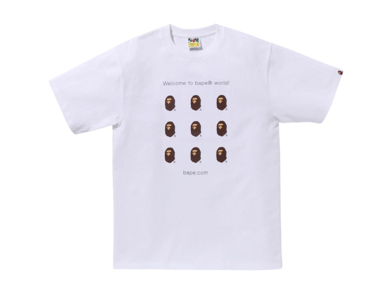 BAPE Dot Com Tee Wit