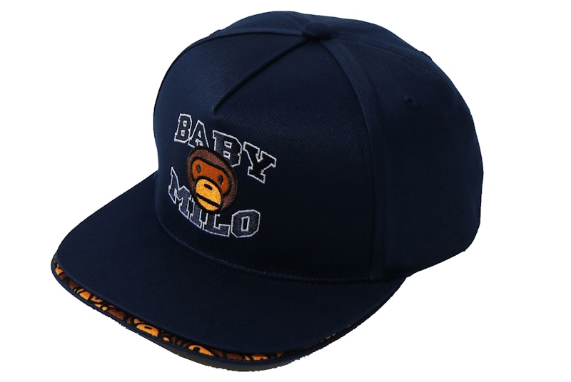 BAPE Double Visor Milo Snapback Cap Blauw