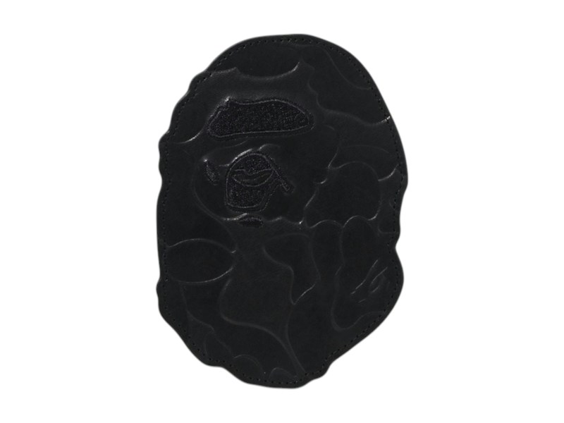 BAPE Embossed Leather Card Case Zwart