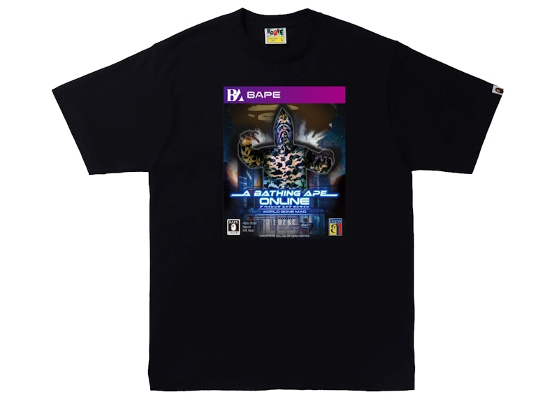BAPE Game Package Tee Zwart