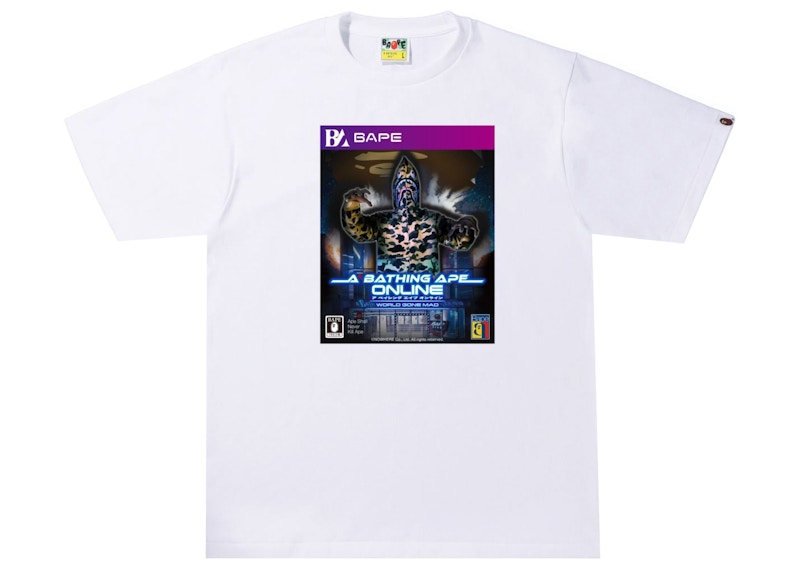 BAPE Game Package Tee Wit