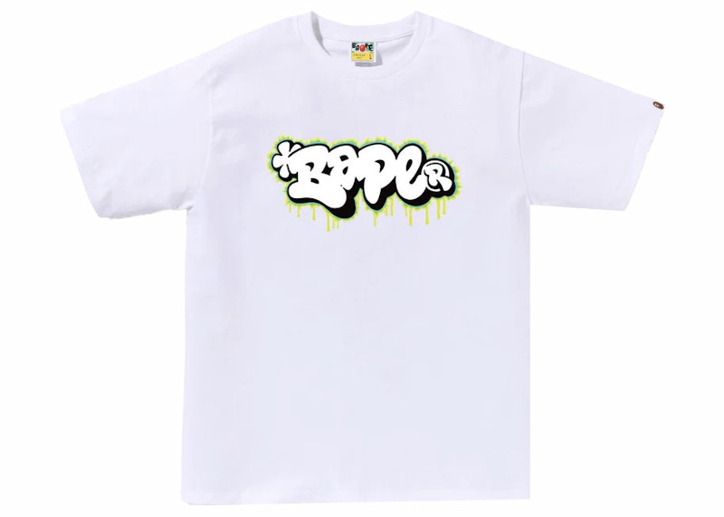 BAPE Graffiti Logo Tee Wit
