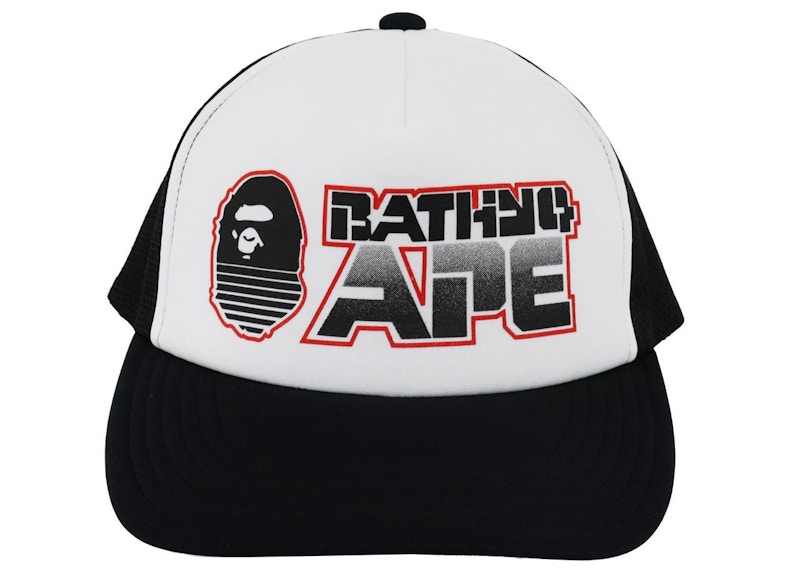 BAPE Graphic Snap Back Mesh Cap Zwart