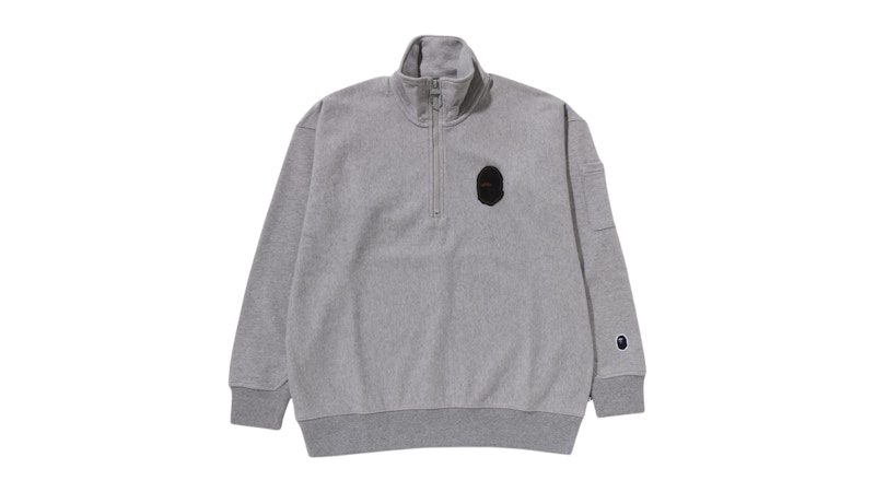 BAPE Half Zip Pull Over I Sweatshirt Grijs