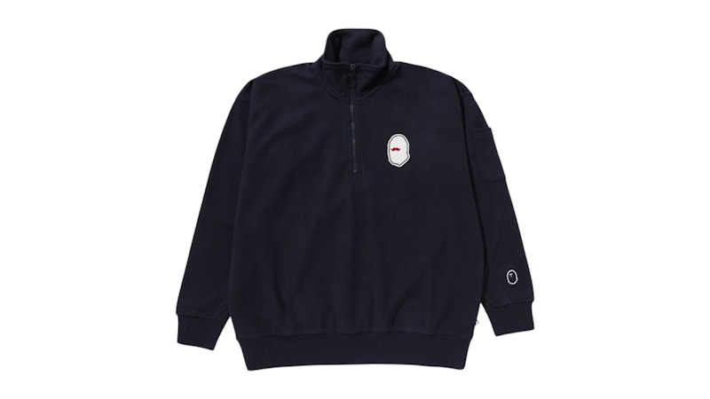 BAPE Half Zip Pull Over I Sweatshirt Blauw