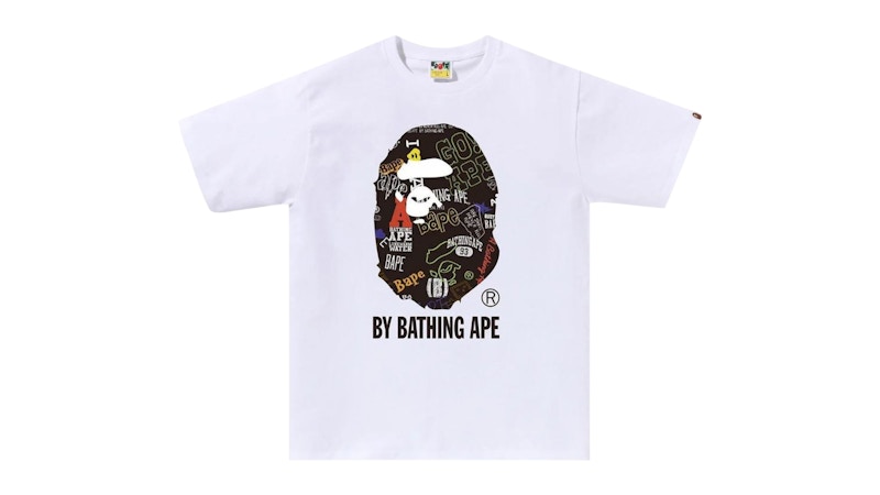 BAPE Hand Draw Pattern By Bathing Ape Tee Wit
