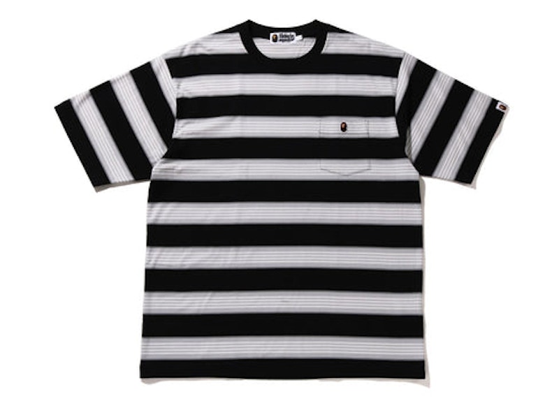 BAPE Hoop One Point Relaxed Fit Tee Zwart