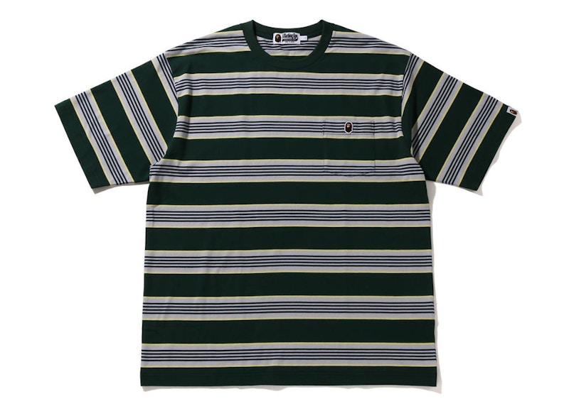 BAPE Hoop One Point Relaxed Fit Tee Groen