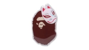 BAPE Japanese Fox Mask Pin Multicolor
