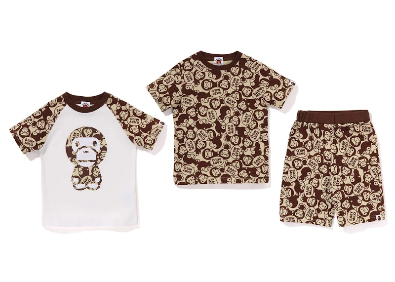 BAPE Kids’ Solid Baby Milo Gift Set Bruin