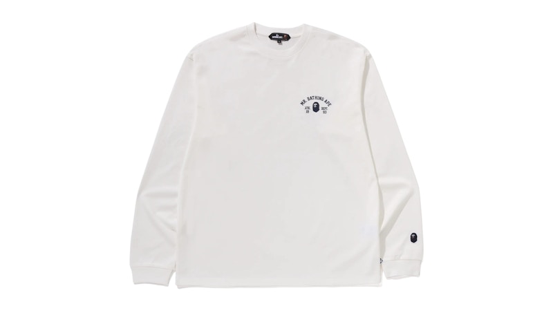 BAPE L/S Print II Tee Wit