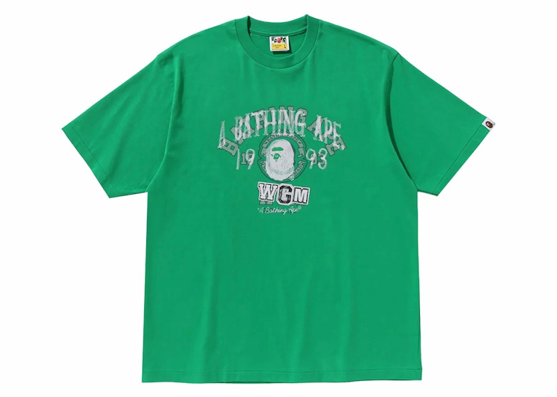 BAPE Layered College Relaxed Fit Tee Groen