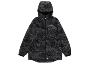 BAPE Layered Line Camo Shell Jacket Zwart