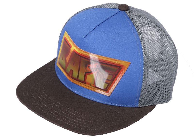 BAPE Lenticular Emblem Mesh Cap Blauw