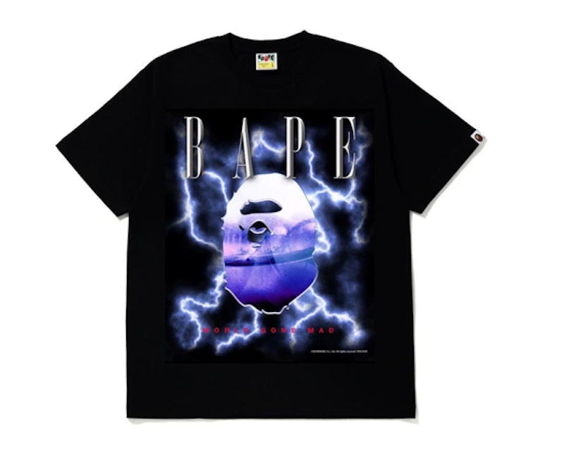 BAPE Lightning Tee Zwart