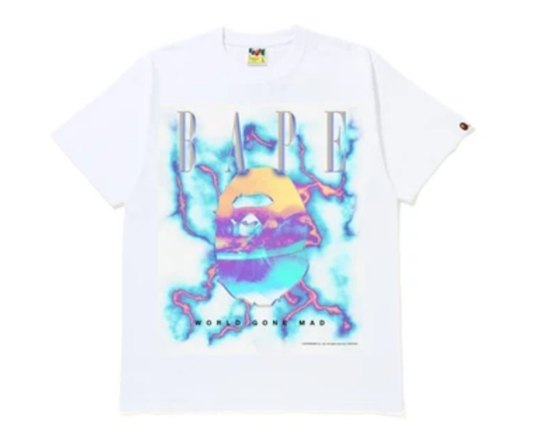 BAPE Lightning Tee Wit