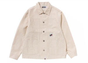BAPE Line Camo Patch Work Jacket Ivory Wit