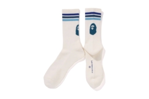 BAPE Line Socks Blauw