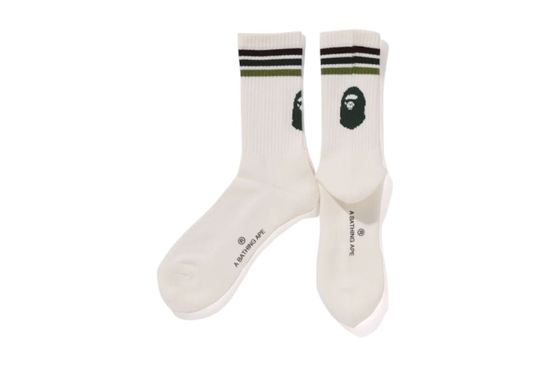 BAPE Line Socks Groen