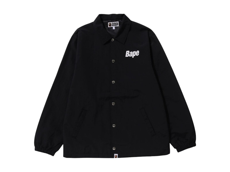 BAPE Logo Coach Jacket Zwart