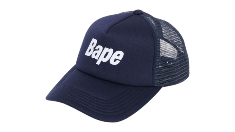 BAPE Logo Mesh Cap Cap Blauw
