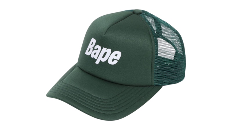 BAPE Logo Mesh Cap Groen