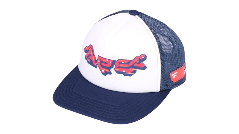 BAPE Logo Mesh Cap Blauw